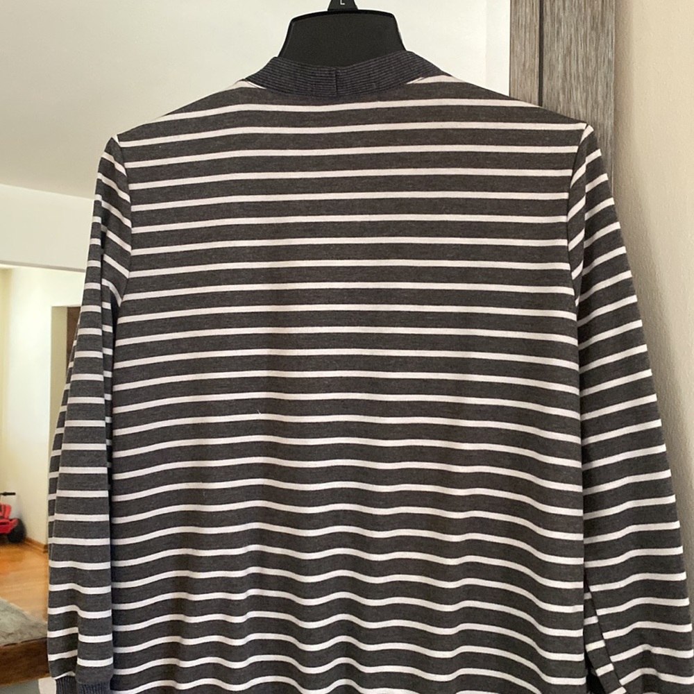 Hipster Row, L, Extra Long Full Button Front V-Ne… - image 8